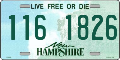 NH license plate 1161826