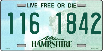 NH license plate 1161842