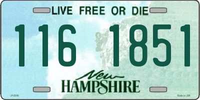 NH license plate 1161851