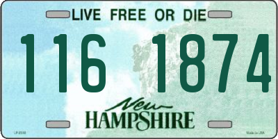 NH license plate 1161874