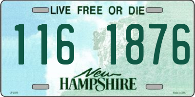 NH license plate 1161876