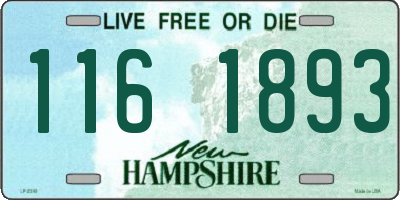 NH license plate 1161893