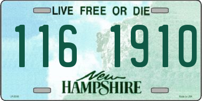 NH license plate 1161910
