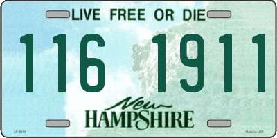NH license plate 1161911