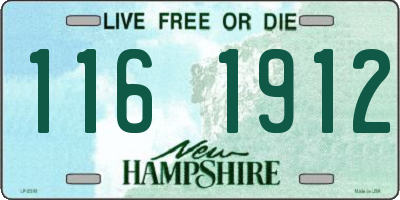 NH license plate 1161912