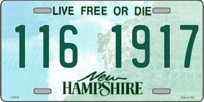 NH license plate 1161917