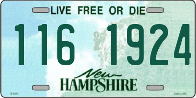 NH license plate 1161924