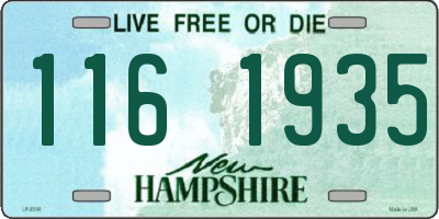 NH license plate 1161935