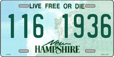 NH license plate 1161936
