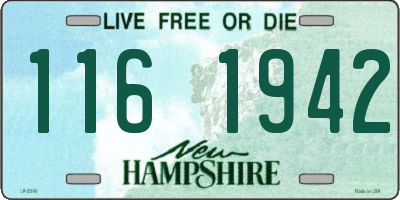 NH license plate 1161942