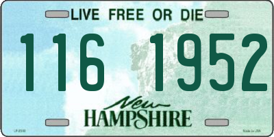 NH license plate 1161952