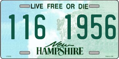 NH license plate 1161956