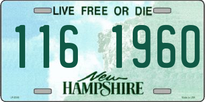 NH license plate 1161960