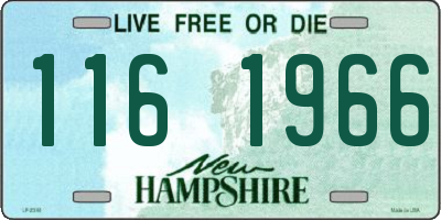 NH license plate 1161966