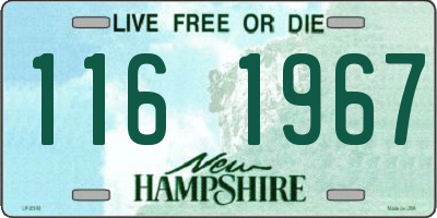 NH license plate 1161967