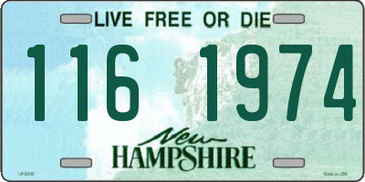 NH license plate 1161974