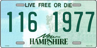 NH license plate 1161977