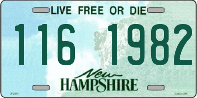 NH license plate 1161982