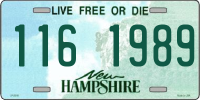 NH license plate 1161989
