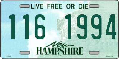 NH license plate 1161994