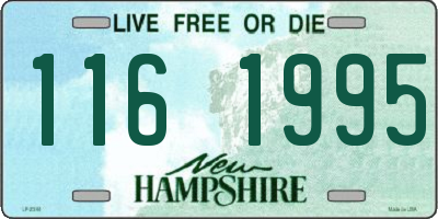 NH license plate 1161995