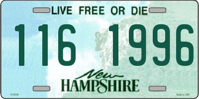 NH license plate 1161996
