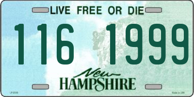 NH license plate 1161999