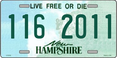 NH license plate 1162011