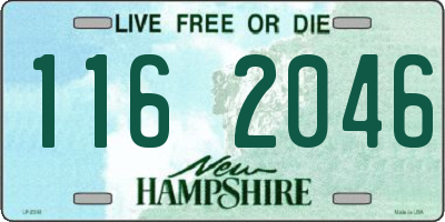 NH license plate 1162046