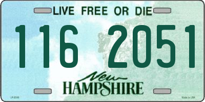 NH license plate 1162051