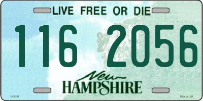 NH license plate 1162056