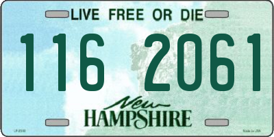 NH license plate 1162061