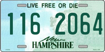 NH license plate 1162064