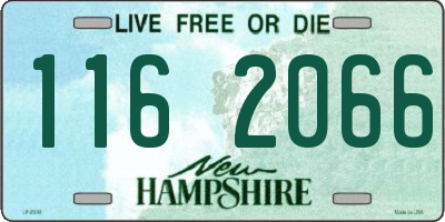 NH license plate 1162066