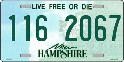 NH license plate 1162067