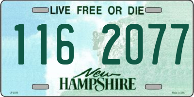 NH license plate 1162077