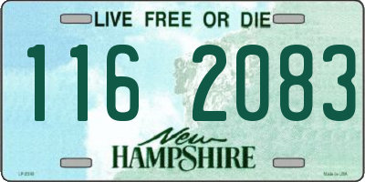 NH license plate 1162083