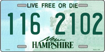 NH license plate 1162102
