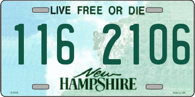 NH license plate 1162106