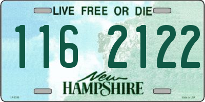 NH license plate 1162122