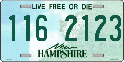 NH license plate 1162123