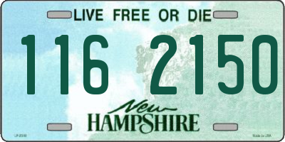 NH license plate 1162150