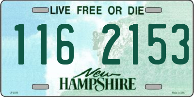 NH license plate 1162153