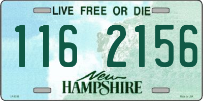 NH license plate 1162156
