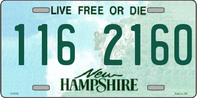 NH license plate 1162160