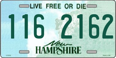 NH license plate 1162162