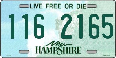 NH license plate 1162165