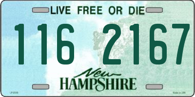 NH license plate 1162167