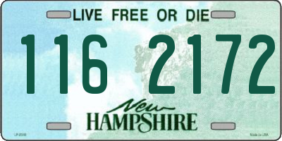 NH license plate 1162172
