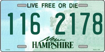 NH license plate 1162178
